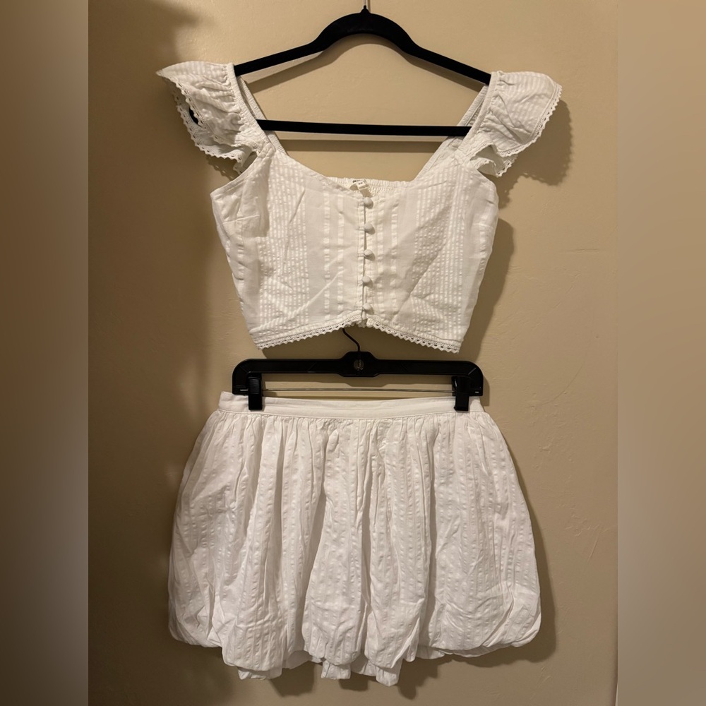 Aerie seersucker matching skirt set - Picture 2 of 6